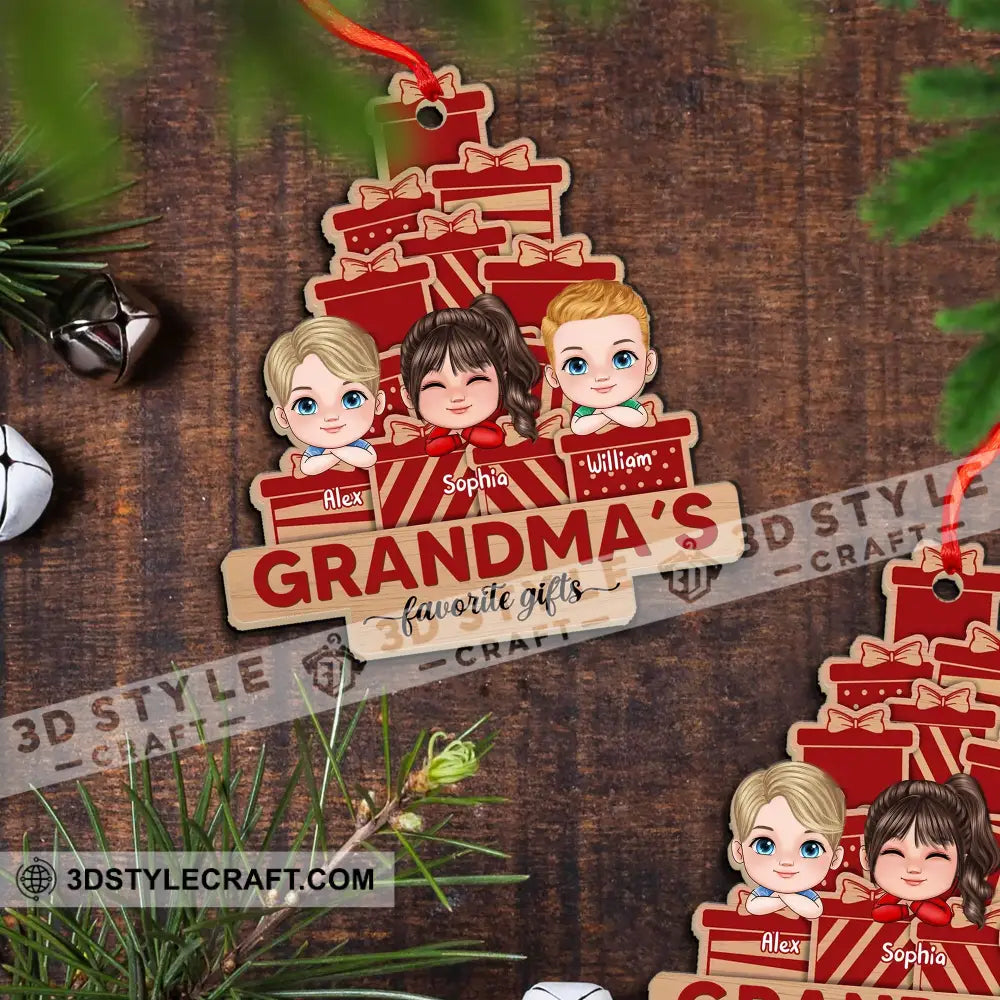 Favorite Gifts - Personalized Custom Shaped Wooden Ornament Gift For Family