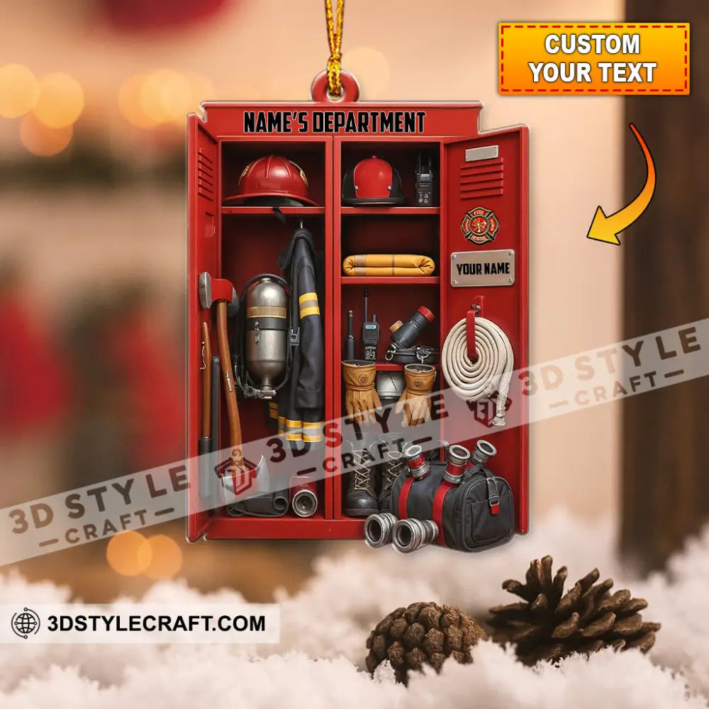 Fireman Corner Home Decor Christmas Ornament Personalized Ornament 3.54’’ / 1 Ornament Ornament