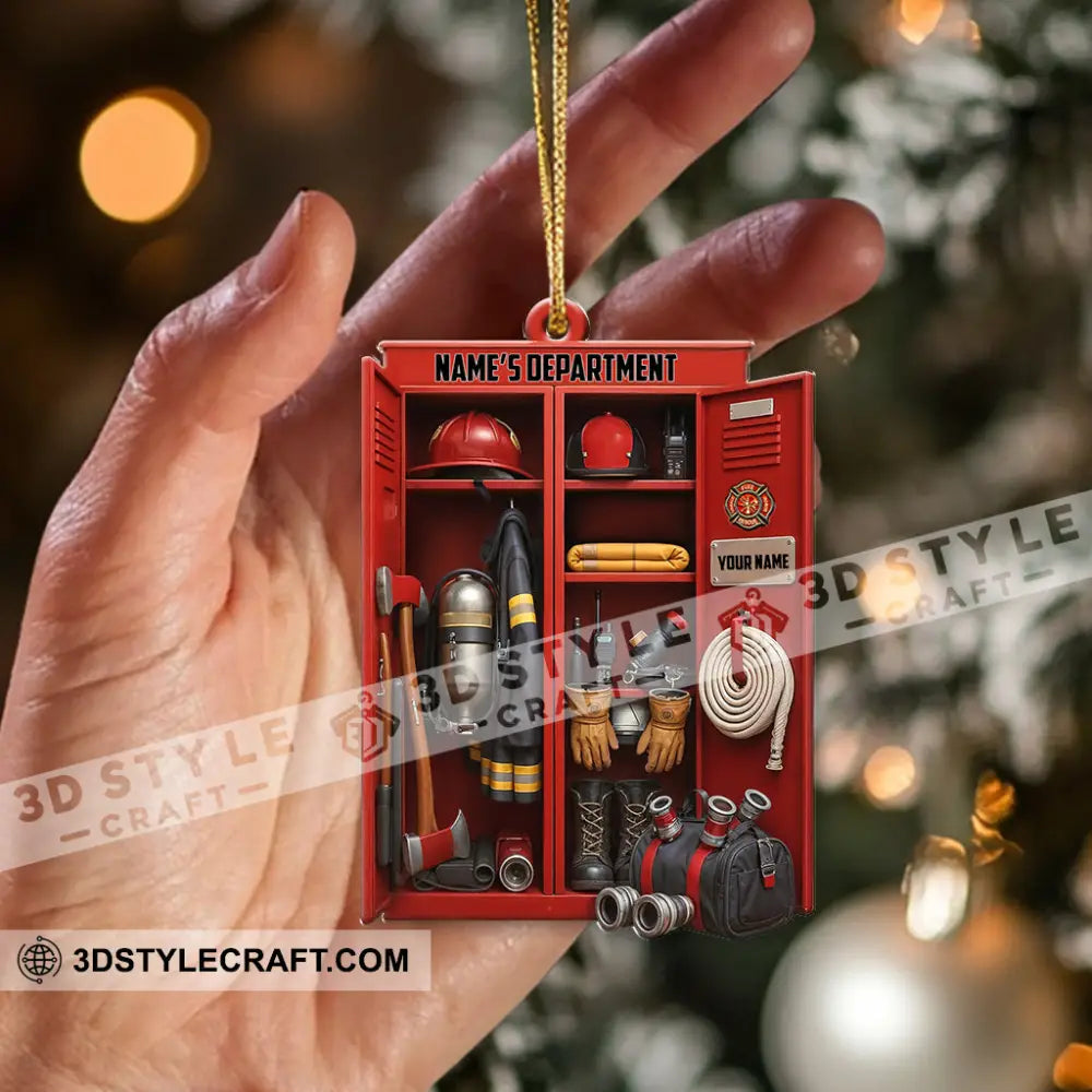 Fireman Corner Home Decor Christmas Ornament Personalized Ornament Ornament