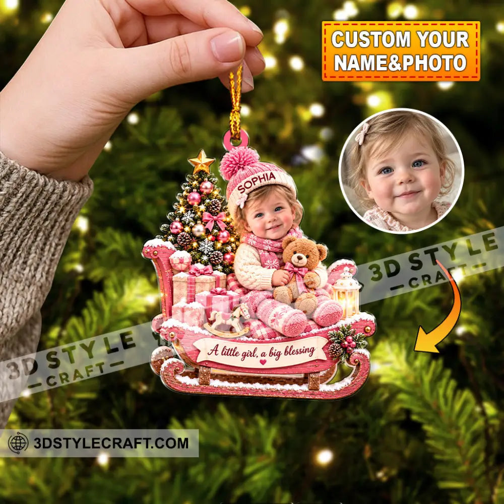 First Christmas Baby Home Decor Christmas Ornament Personalized Ornament - 3.54’’ / 1 Ornament - Ornament