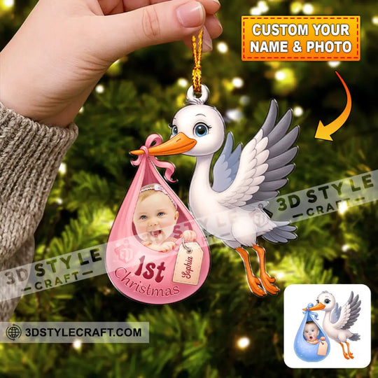 First Christmas Home Decor, Christmas Ornament, Personalized Ornament style option 1