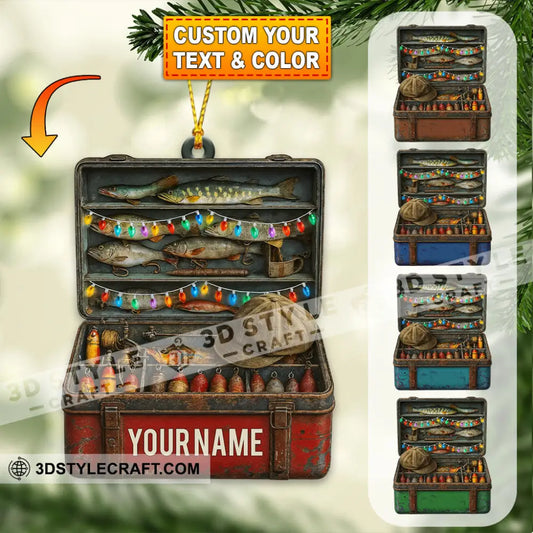 Fishing Lover Home Decor Christmas Ornament Personalized Ornament 3.54’’ / 1 Ornament Ornament
