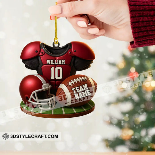 Football Team Christmas, Home Decor, Christmas Ornament, Personalized Ornament style option 2