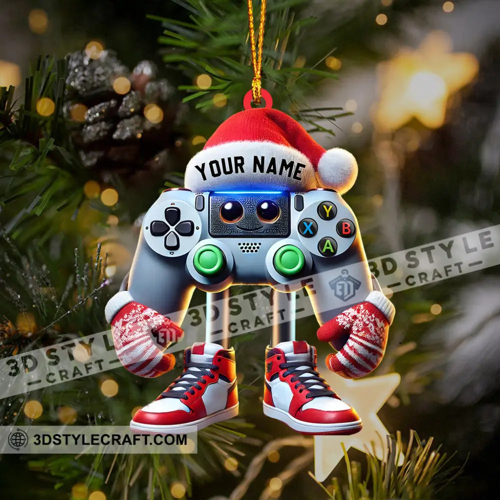 Game Lover Decor Christmas Ornament Personalized
