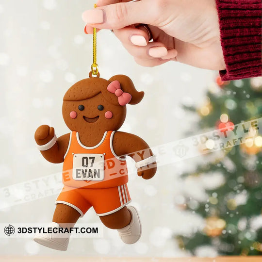 Gingerbread Home Decor, Christmas Ornament, Personalized Ornament style option 2