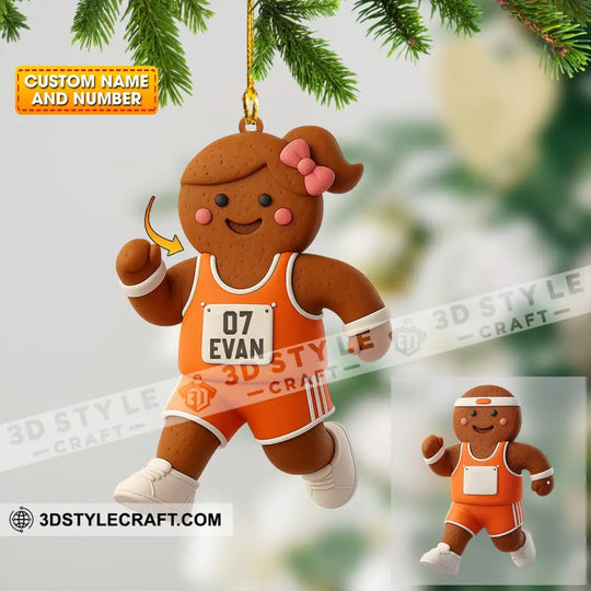 Gingerbread Home Decor, Christmas Ornament, Personalized Ornament style option 1