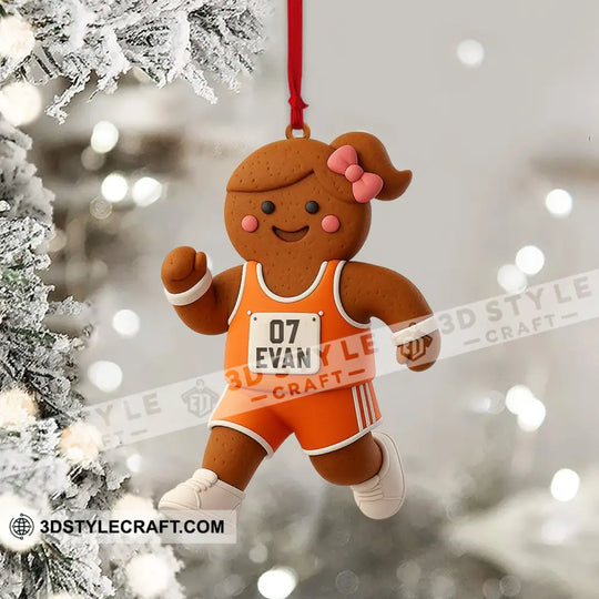 Gingerbread Home Decor, Christmas Ornament, Personalized Ornament style option 4