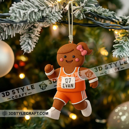 Gingerbread Home Decor, Christmas Ornament, Personalized Ornament style option 3