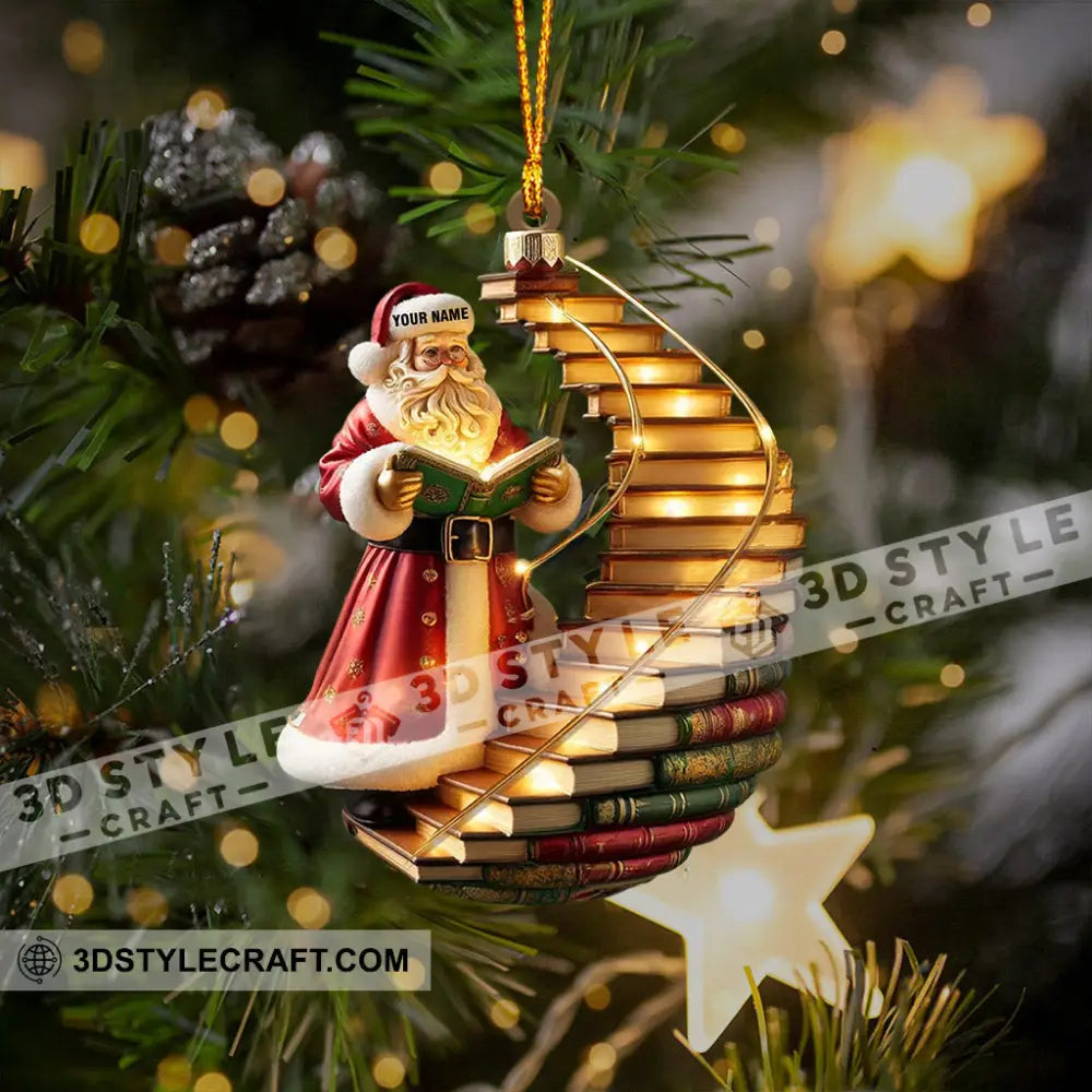 God Santa Christmas Ornament Personalized