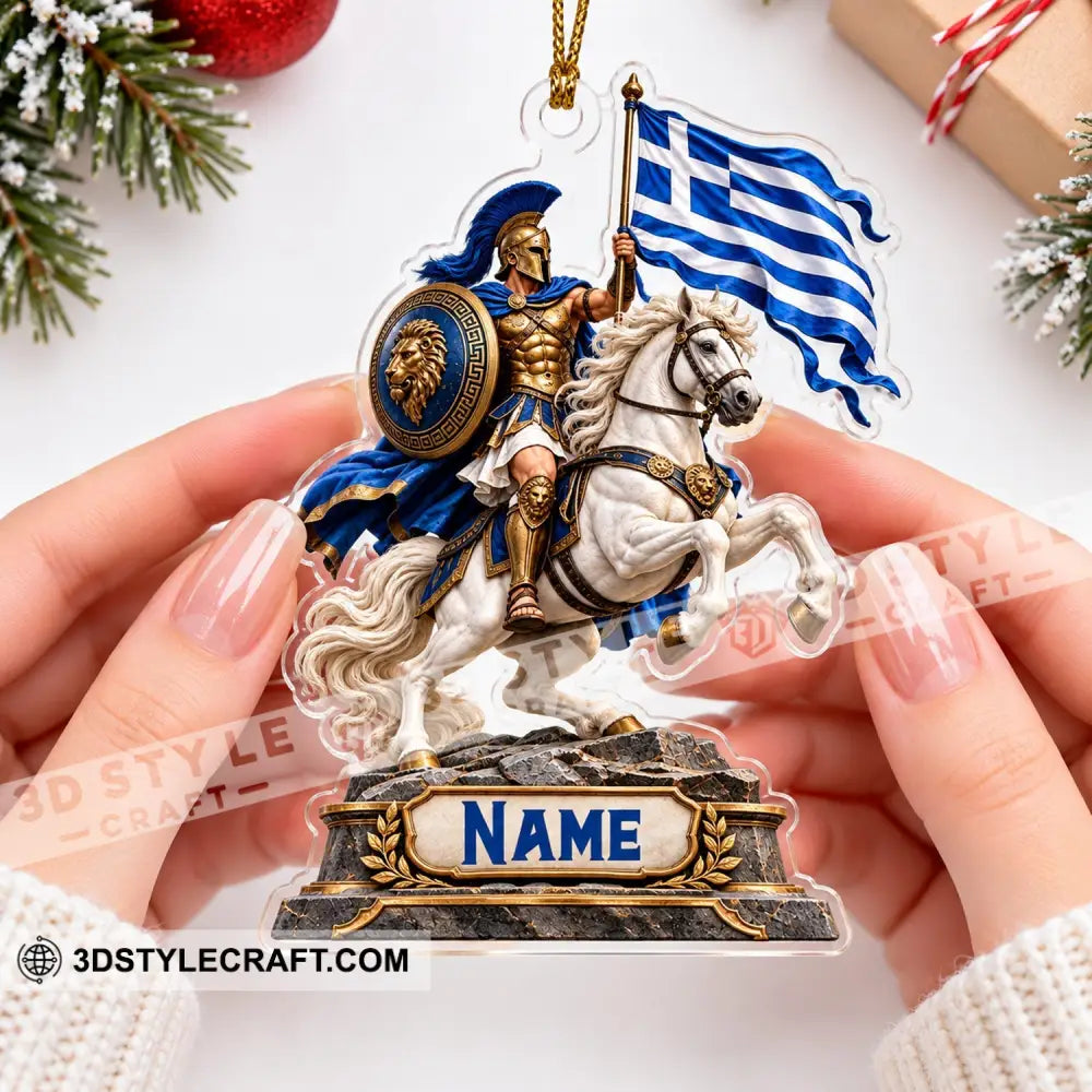Greece Home Decor Christmas Ornament Personalized Ornament - Ornament