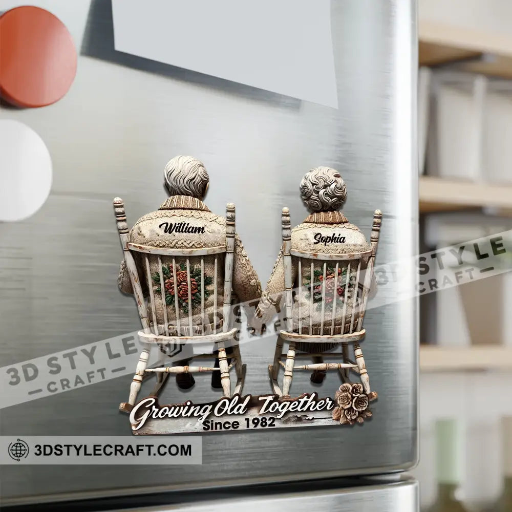 Growing Old Together Fridge Magnet - Personalized