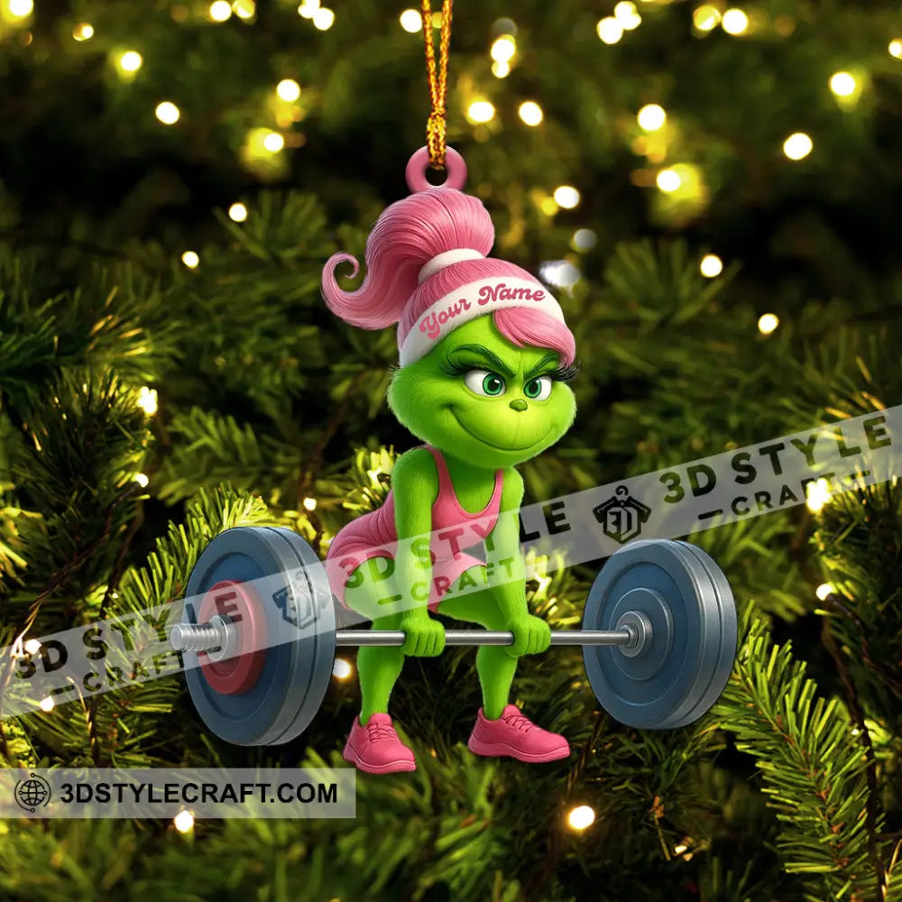 Gym Girl Home Decor Christmas Ornament Personalized Ornament Ornament