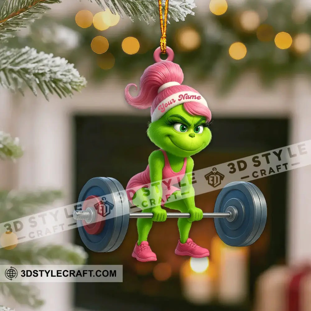 Gym Girl Home Decor Christmas Ornament Personalized Ornament Ornament