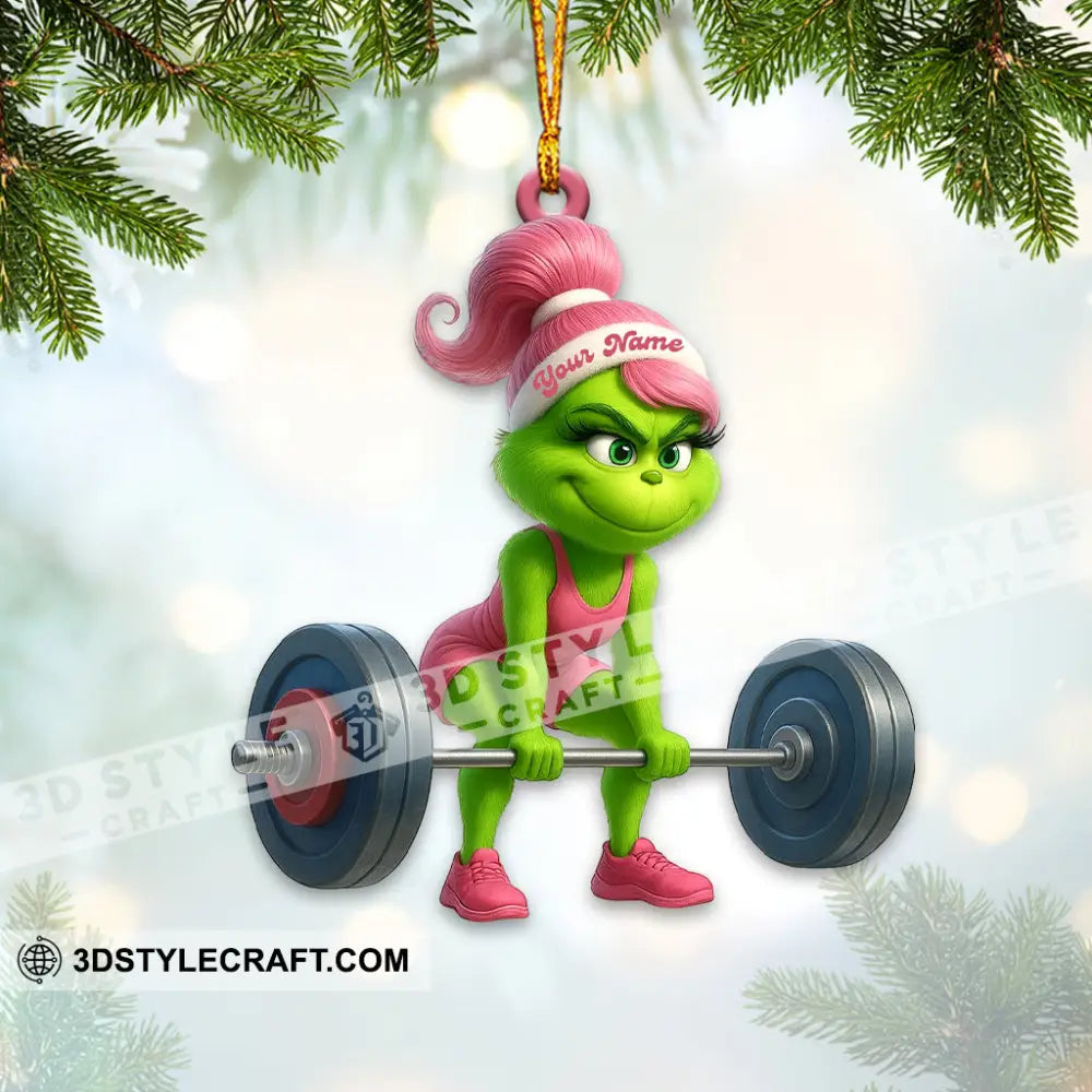 Gym Girl Home Decor Christmas Ornament Personalized Ornament Ornament
