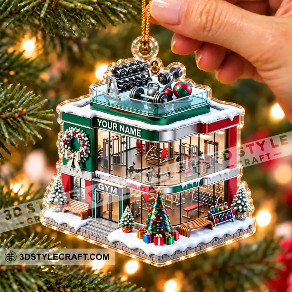 Gym House Home Decor Christmas Ornament Personalized Ornament - Ornament