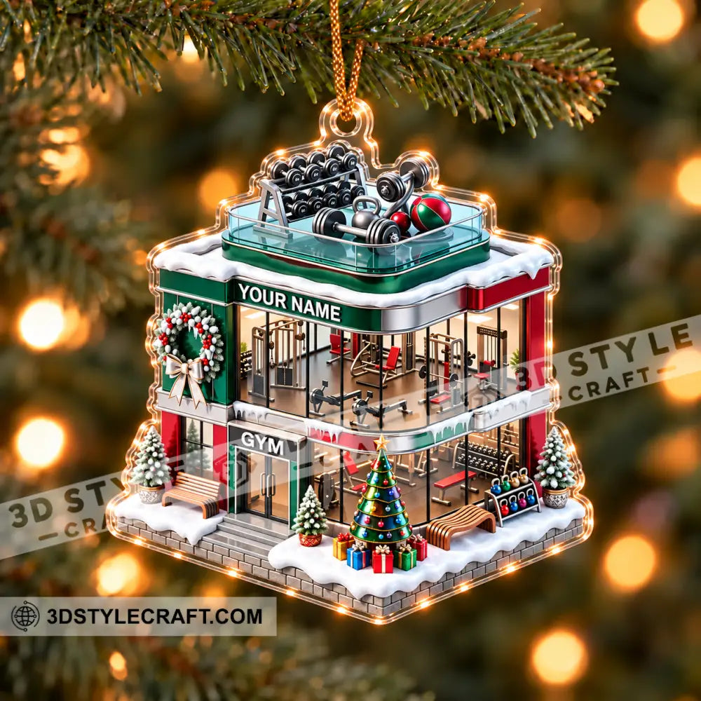 Gym House Home Decor Christmas Ornament Personalized Ornament - Ornament