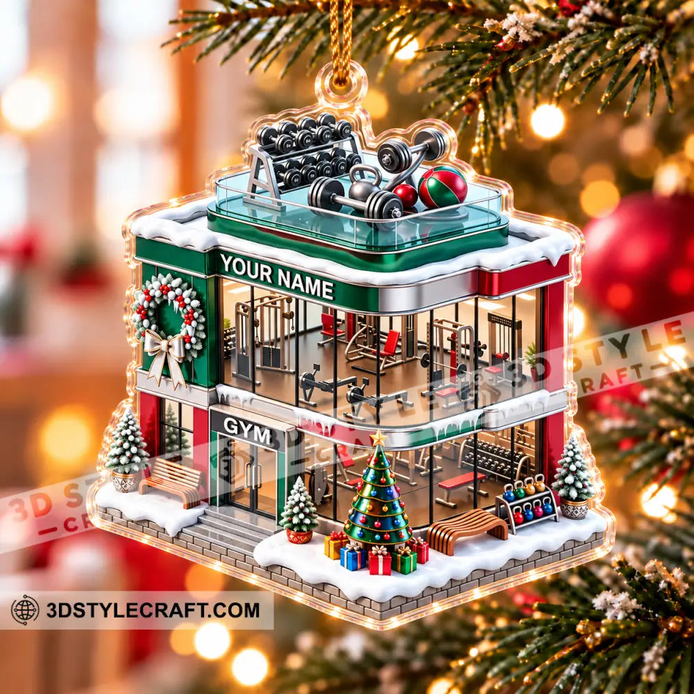 Gym House Home Decor Christmas Ornament Personalized Ornament - Ornament