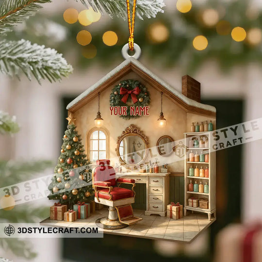 Hair Salon, Home Decor, Christmas Ornament, Personalized Ornament style option 3