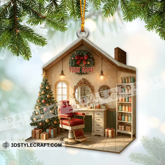 Hair Salon, Home Decor, Christmas Ornament, Personalized Ornament style option 4