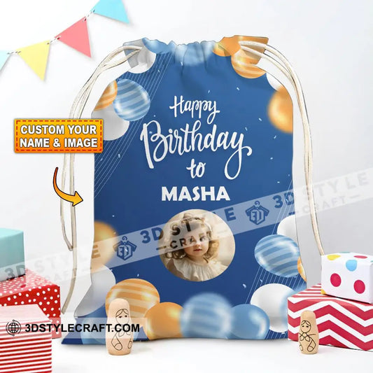 Happy Birthday To Personalized Christmas String Bag 13X15 In - 33X39 Cm