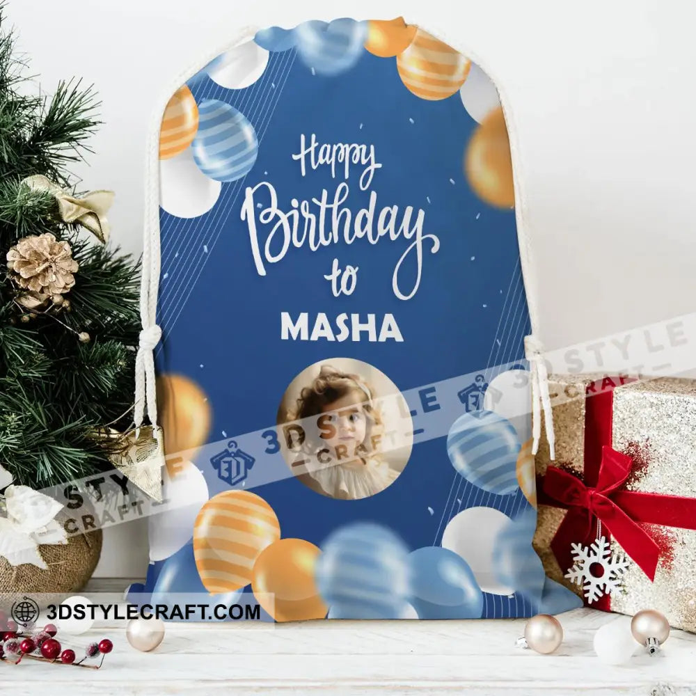 Happy Birthday To Personalized Christmas String Bag