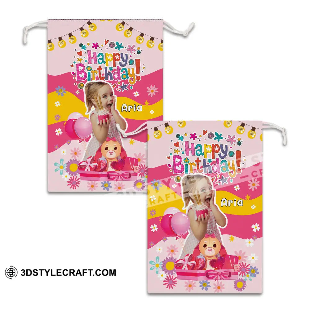 Happy Cute Kid Birthday Bag Personalized Christmas String