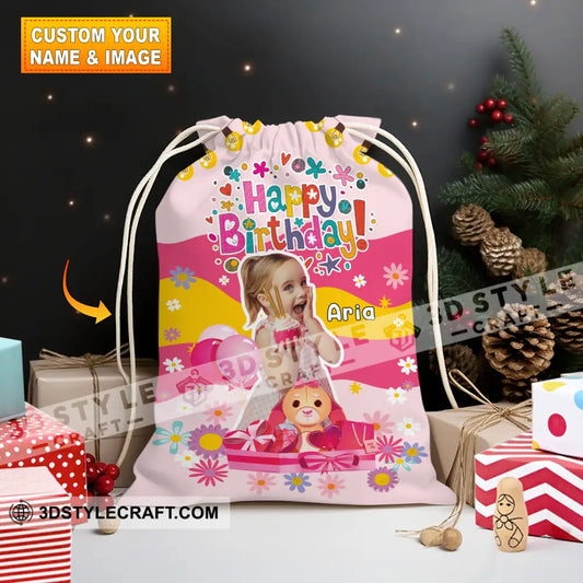 Happy Cute Kid Birthday Bag Personalized Christmas String