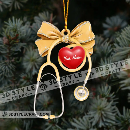 Healthcare Staff Home Decor, Christmas Ornament, Personalized Ornament style option 4