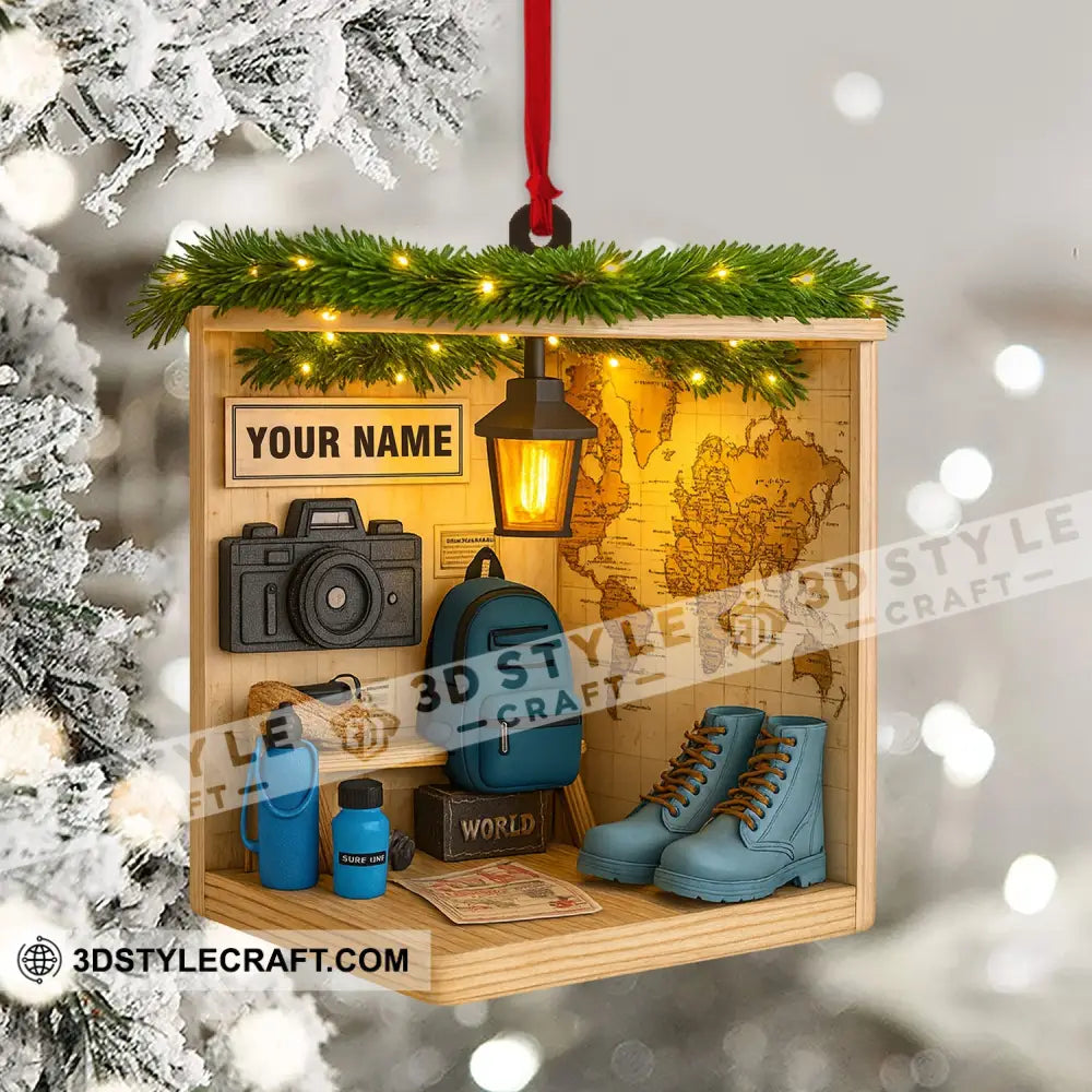 Hiking Corner Home Decor Christmas Ornament Personalized Ornament Ornament