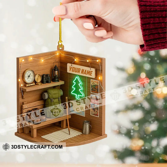 Hiking Corner, Home Decor, Christmas Ornament, Personalized Ornament style option 2
