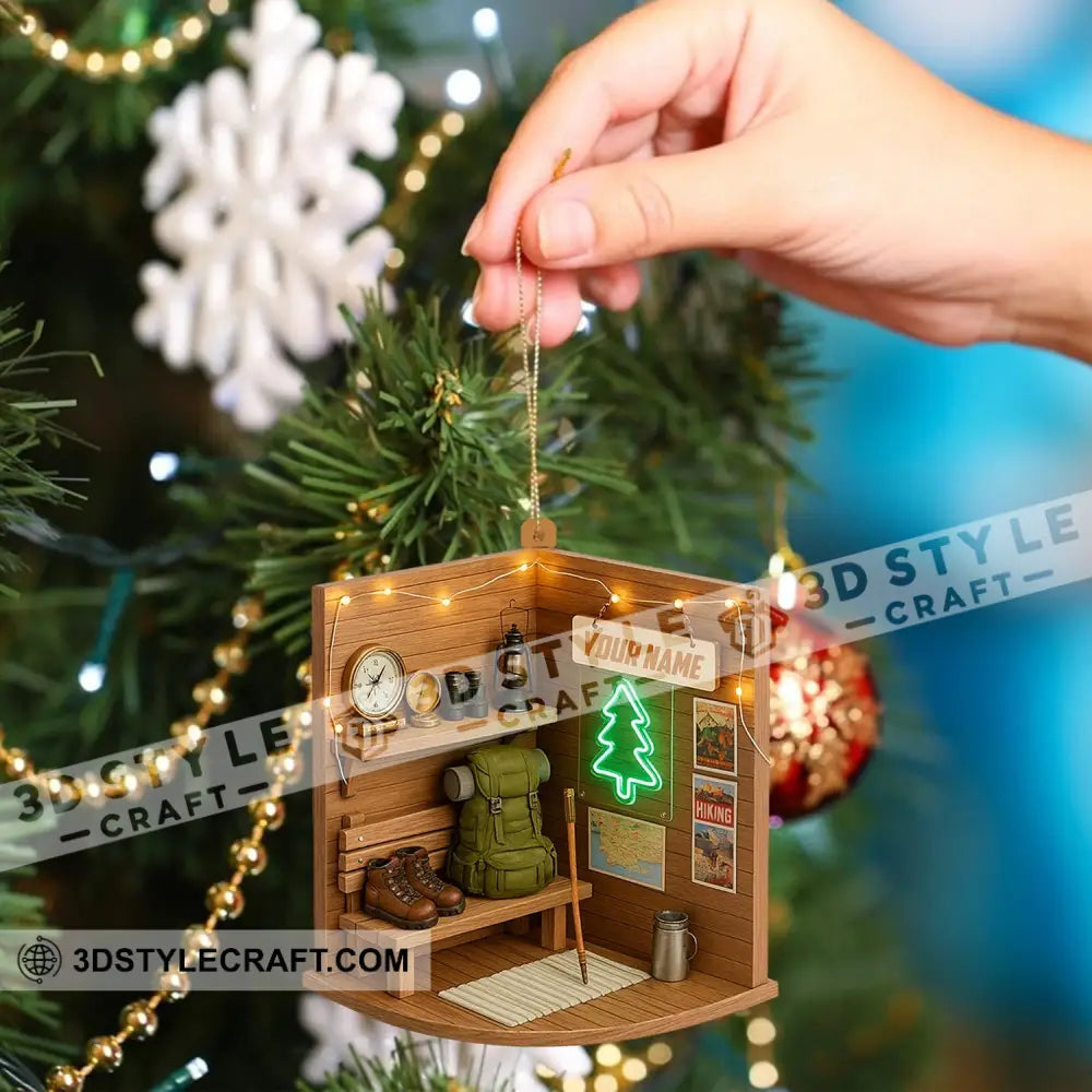 Hiking Corner Home Decor Christmas Ornament Personalized Ornament Ornament
