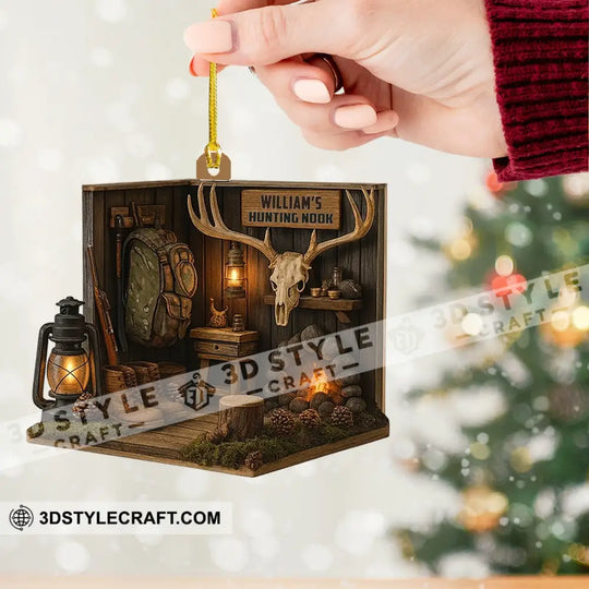 Hunter Corner, Home Decor, Christmas Ornament, Personalized Ornament style option 2