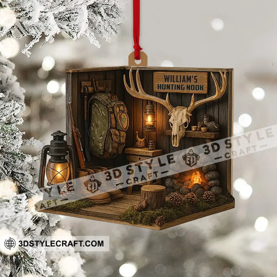 Hunter Corner, Home Decor, Christmas Ornament, Personalized Ornament style option 4