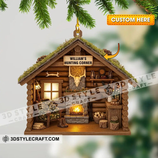 Hunting Corner, Home Decor, Christmas Ornament, Personalized Ornament style option 1
