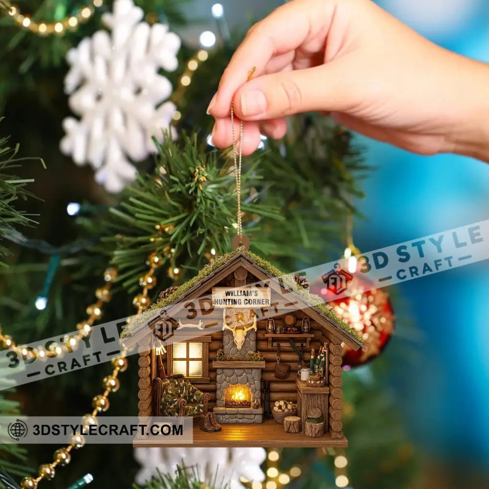 Hunting Corner Home Decor Christmas Ornament Personalized Ornament Ornament