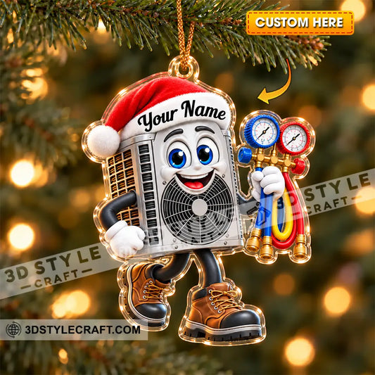 HVAC Tech Home Decor Christmas Ornament Personalized Ornament - 3.54’’ / 1 Ornament - Ornament