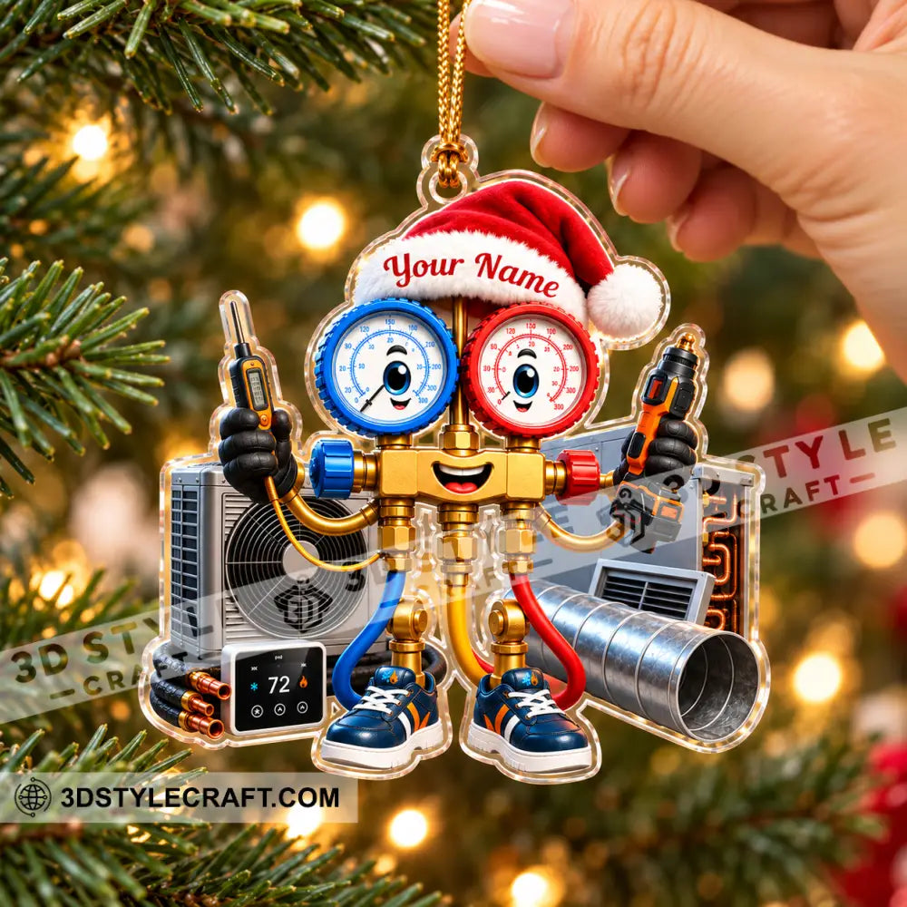 HVAC Tech Home Decor Christmas Ornament Personalized Ornament - Ornament