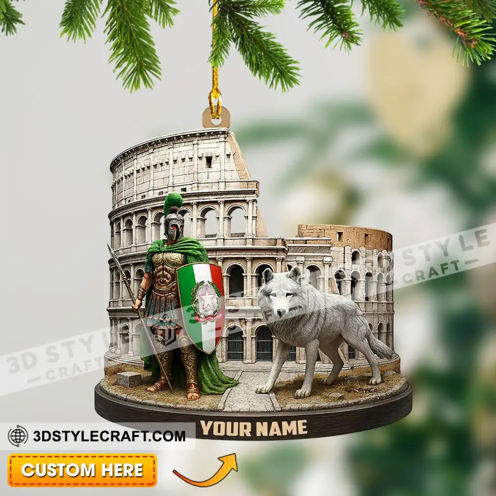 Italy Home Decor Christmas Ornament Personalized Ornament 3.54’’ / 1 Ornament Ornament