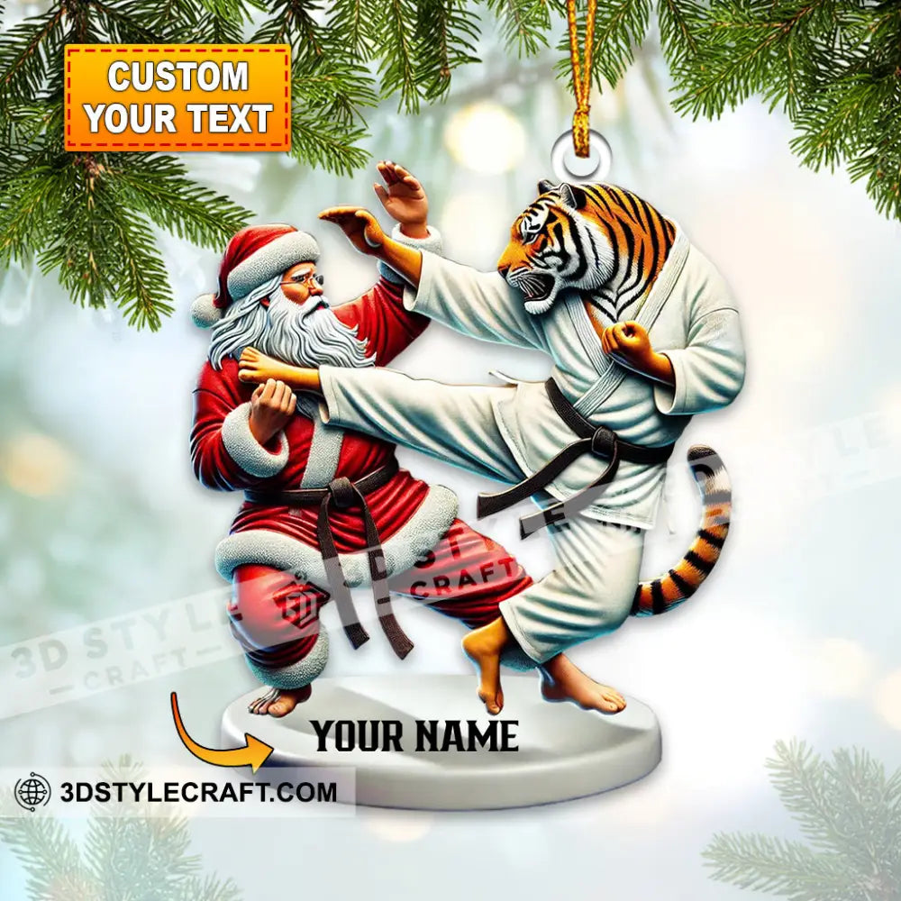 Karate Fighter Ornament Personalized 3.54’’ / 1