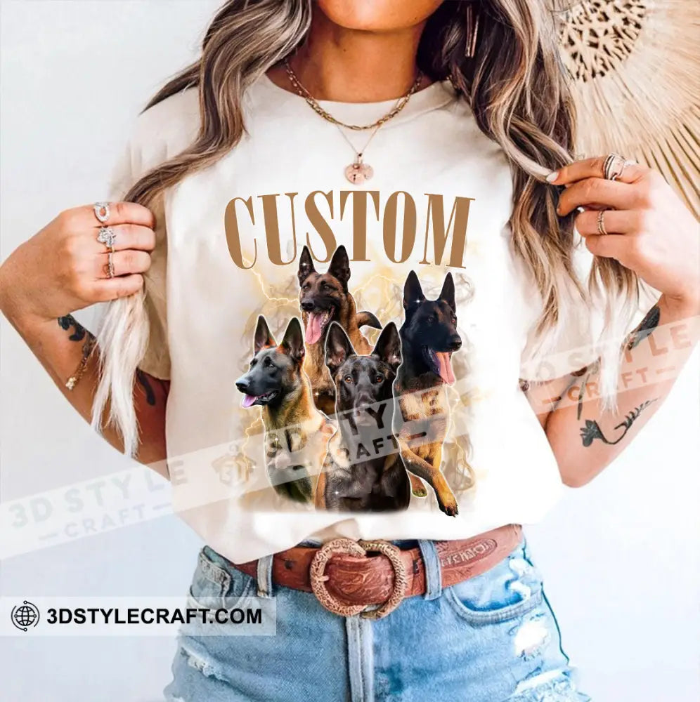 Kid And Adult T-Shirt - Custom Belgian Malinois Pet Lover T-Shirt Apparel