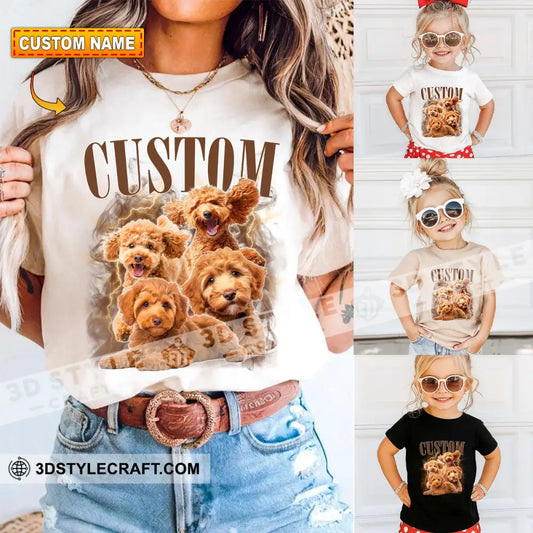 Kid And Adult T-Shirt - Custom Pet Lover T-Shirt Custom Photo Collectible Gift Kid T-shirt / Black / XS Apparel