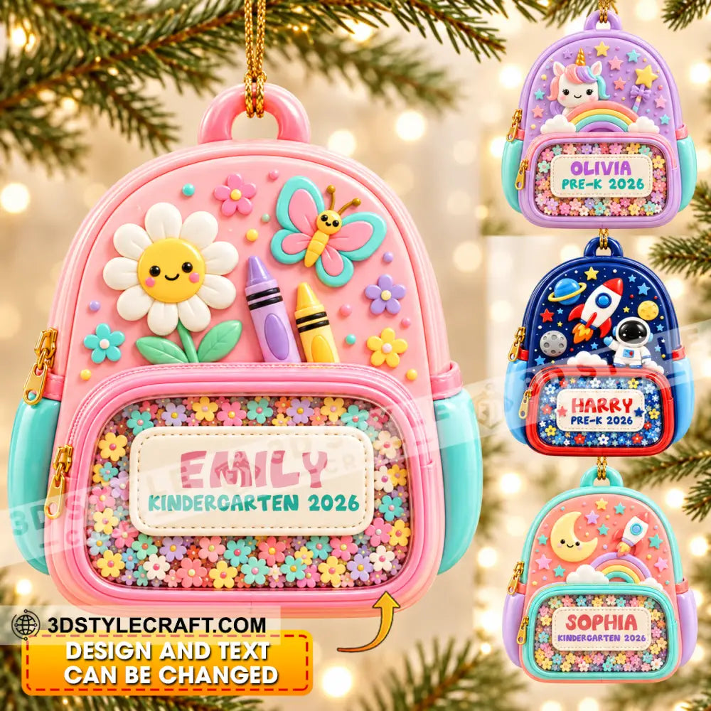 Kid Home Decor Christmas Ornament Personalized Ornament - 3.54’’ / 1 Ornament - Ornament