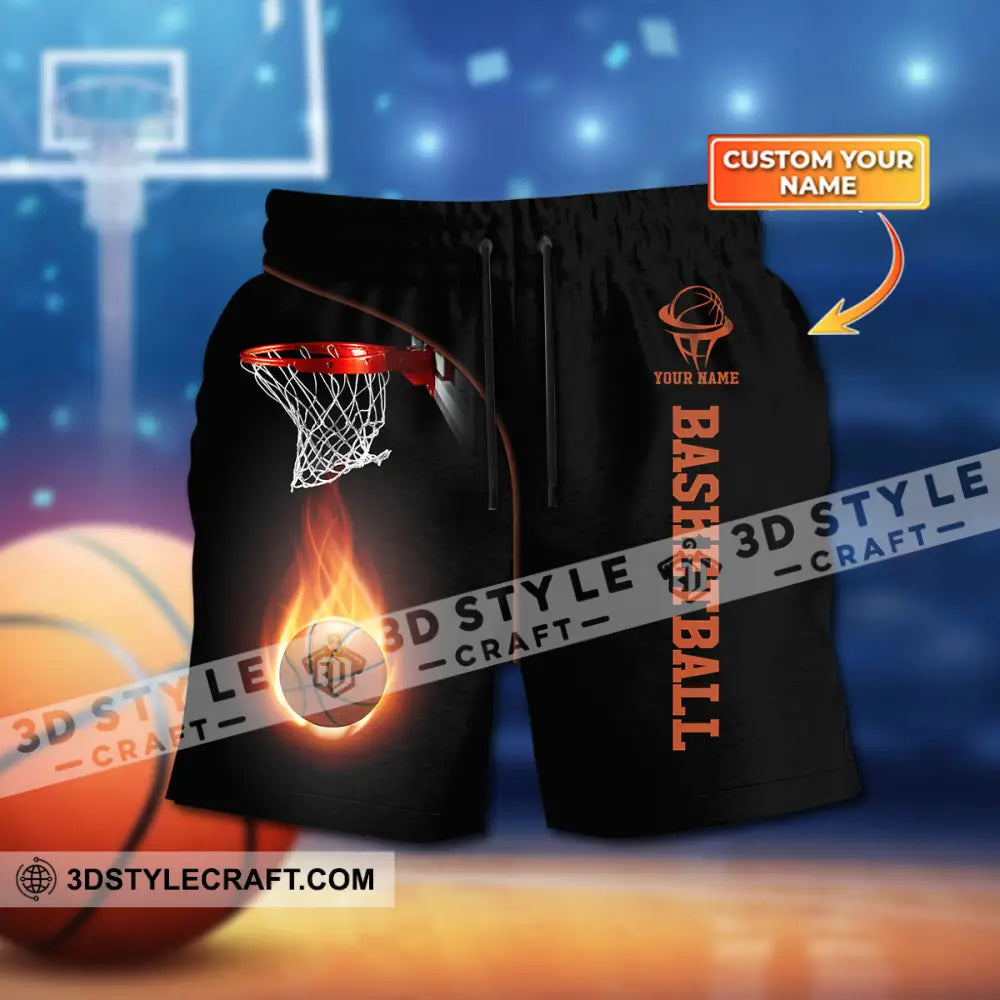 Kids Clothing Custom Name Basketball Tank And Shorts Toddler Top & Matching T-Shirt / Youth Xs