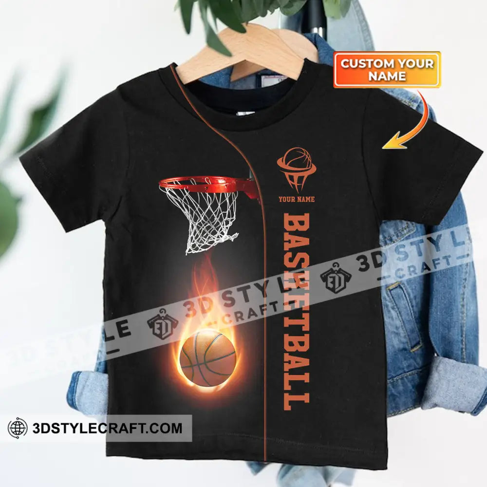 Kids Clothing Custom Name Basketball Tank And Shorts Toddler Top & Matching / Youth Xs T-Shirt