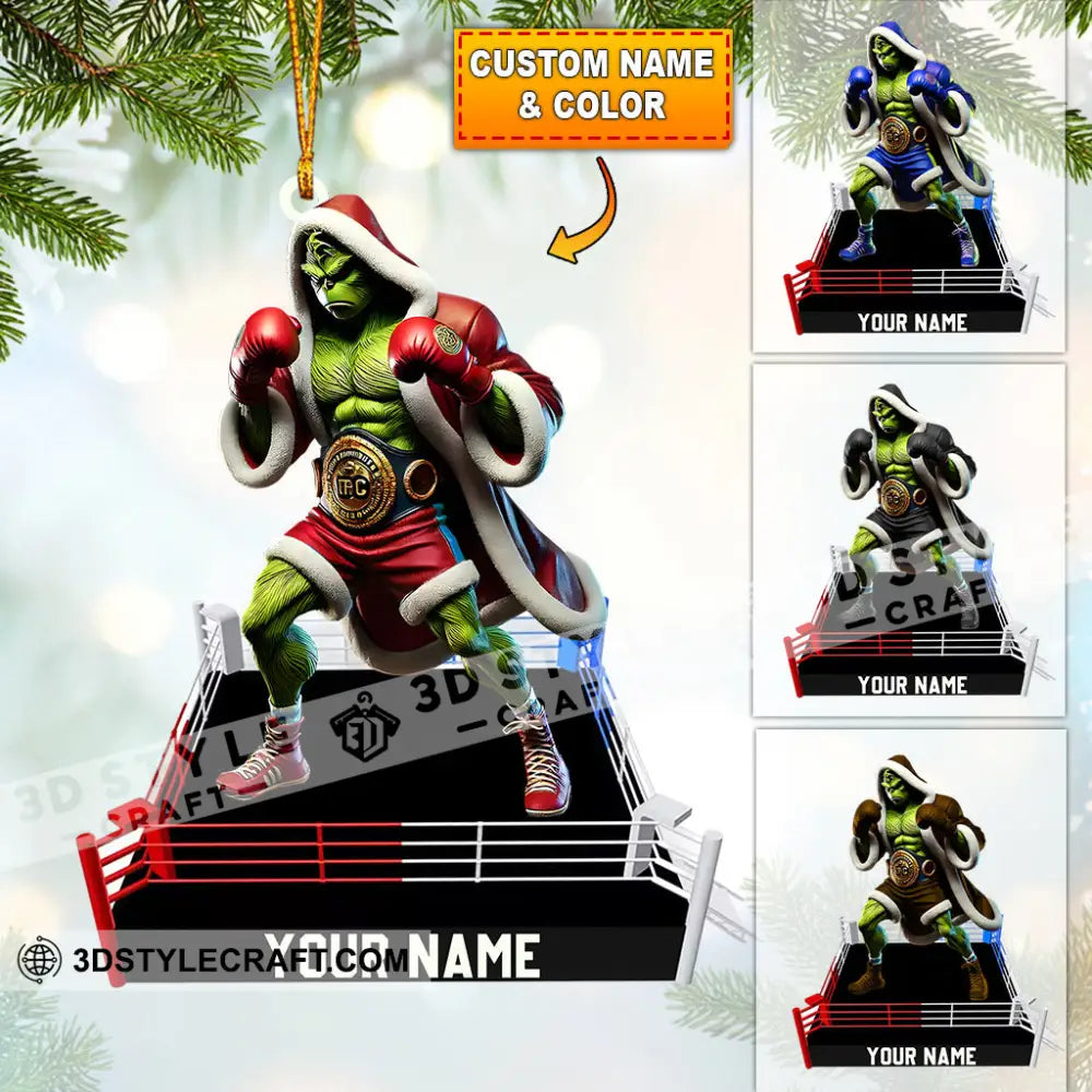 King Of Boxing Home Decor Christmas Ornament Personalized 3.54’’ / 1