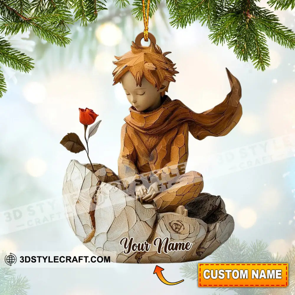 Little Prince Home Decor Christmas Ornament Personalized 3.54’’ / 1