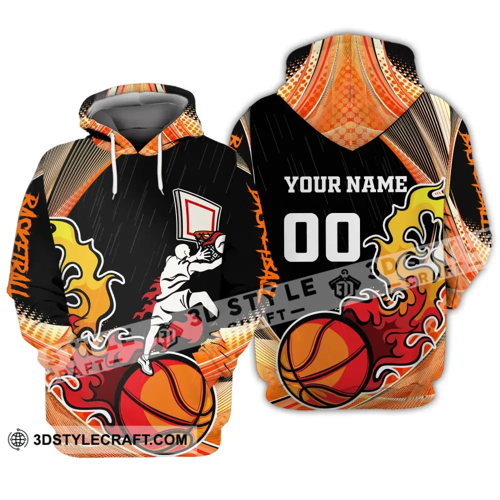 Man Shirt Basketball Custom Name T-Shirt Championship Gift For Player Hoodie / S