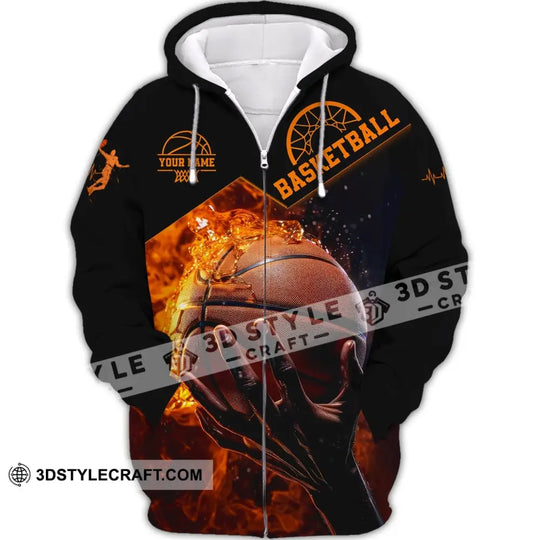 Man Shirt, Basketball Shirt, Custom Name T-Shirt, Basketball Polo, Gift for Basketball Player style option 2