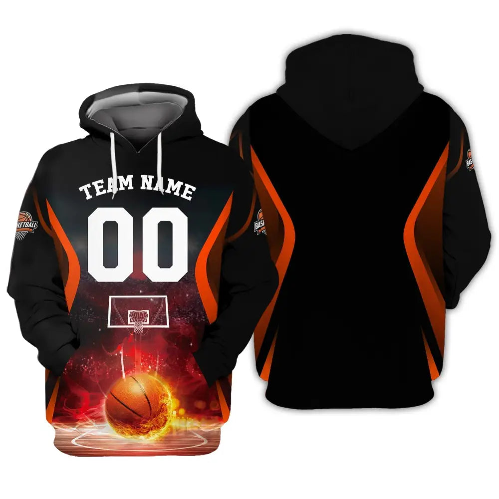 Man Shirt Basketball Polo Custom Name And Number T-Shirt Gift For Player Hoodie / S