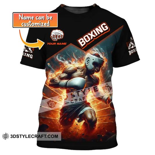 Man Shirt Boxing Custom Name T-Shirt Gift For Lover